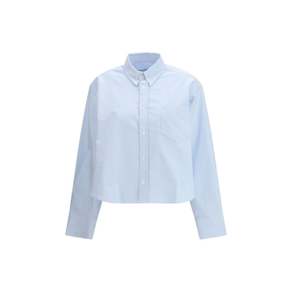 Blue Cotton Dress Shirt - TIZZIL