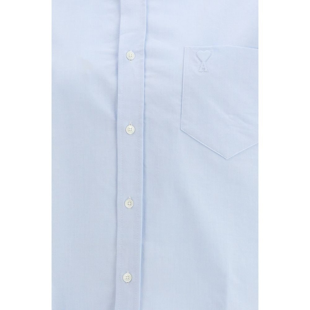 Blue Cotton Dress Shirt - TIZZIL