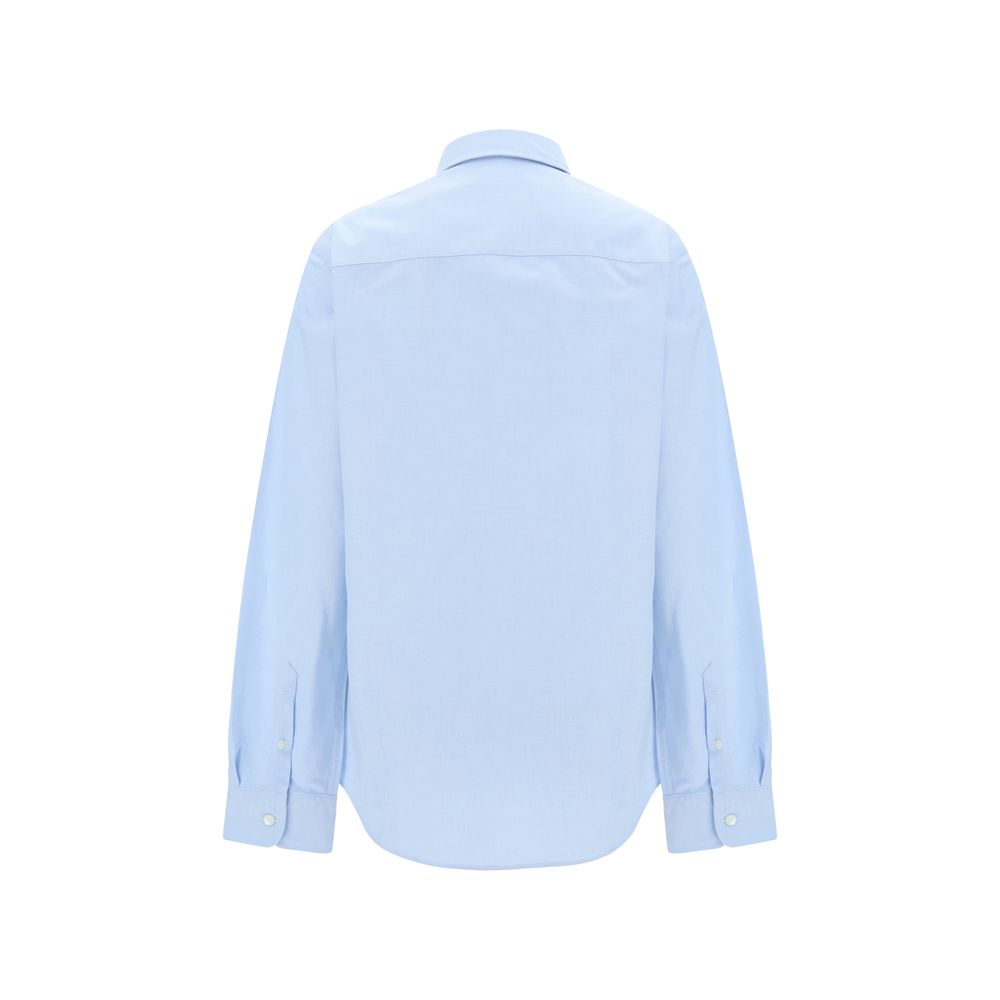 Blue Cotton Dress Shirt - TIZZIL