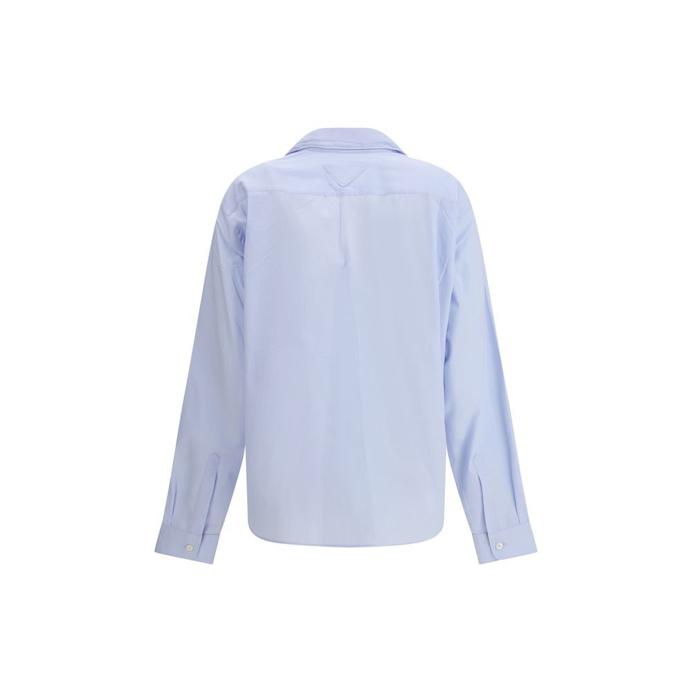 Blue Cotton Dress Shirt - TIZZIL