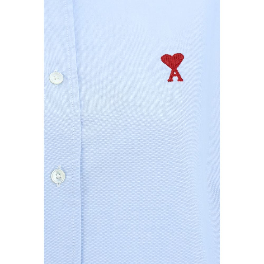 Blue Cotton Dress Shirt - TIZZIL