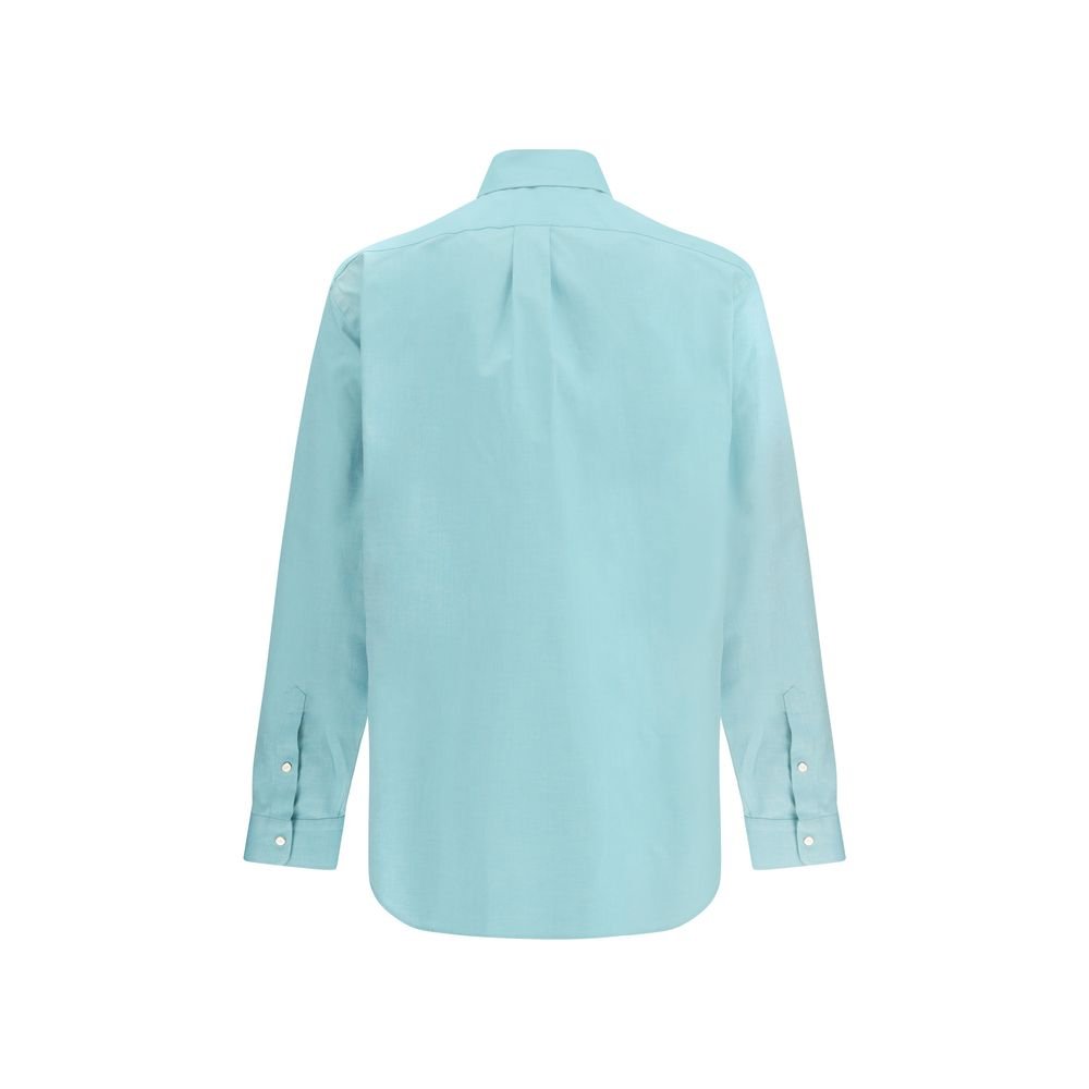 Blue Cotton Dress Shirt - TIZZIL