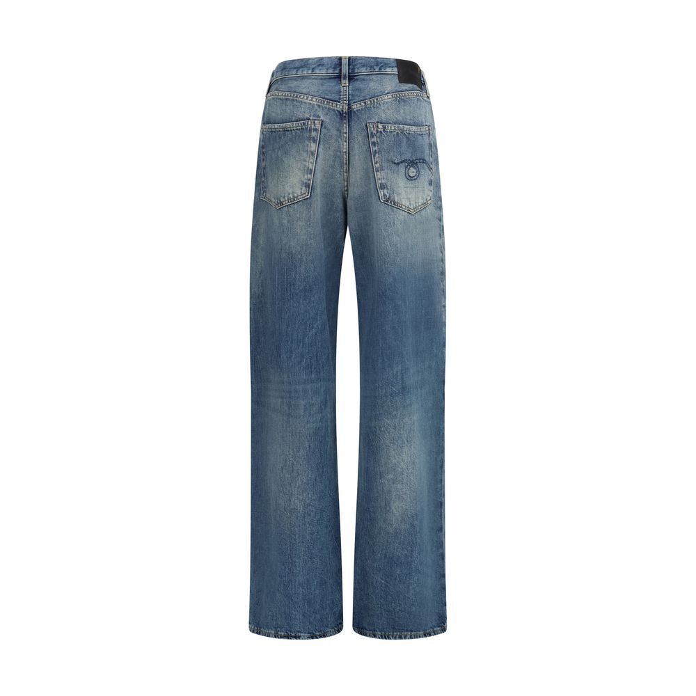 Blue Cotton Jeans Denim - TIZZIL