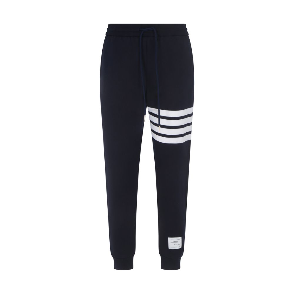Blue Cotton Joggers (Workout Pants) - TIZZIL