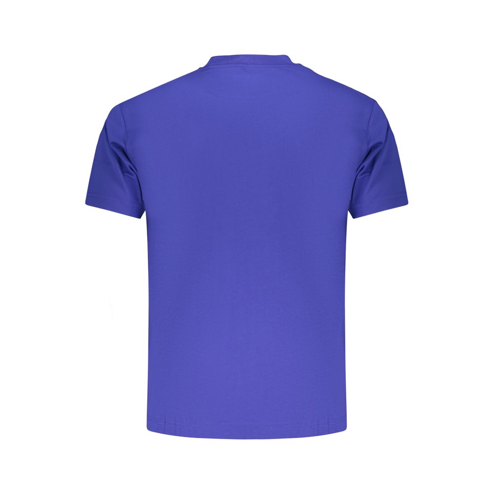 Blue Cotton Men's T-Shirt - TIZZIL