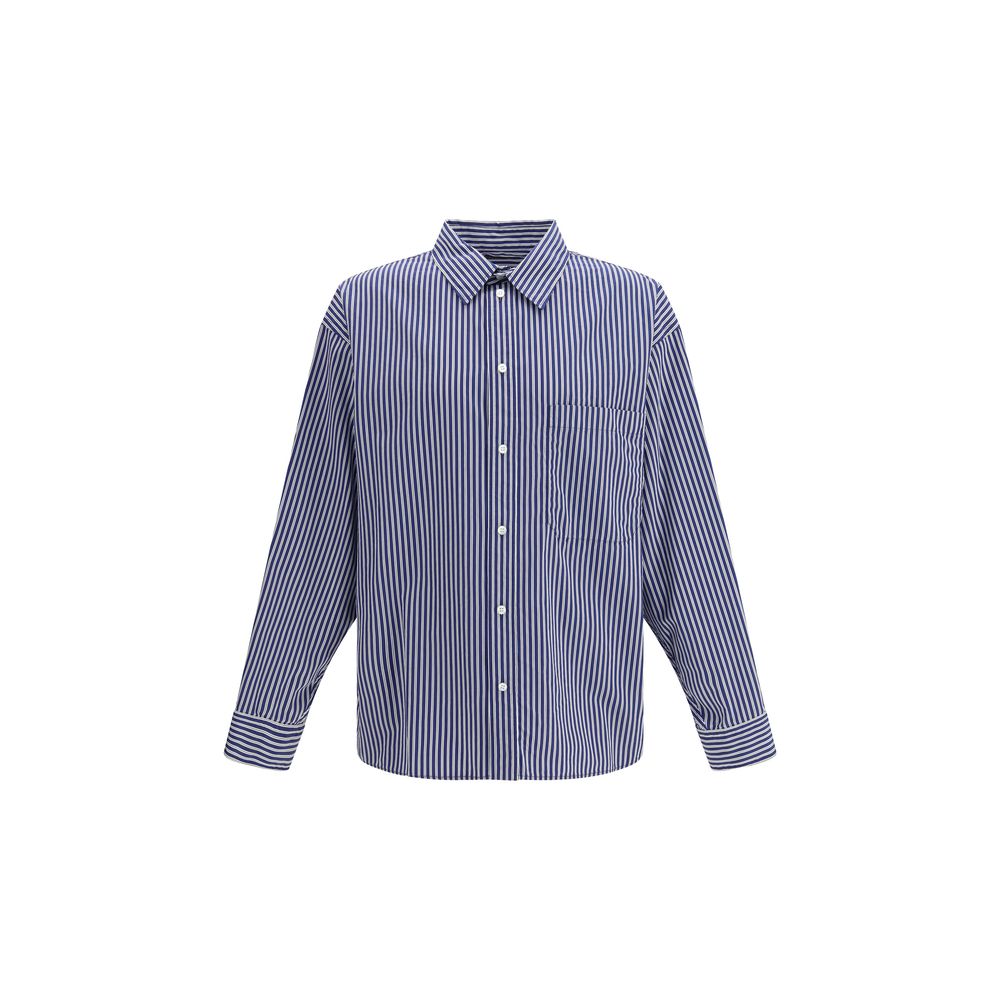 Blue Cotton Pattern Shirt - TIZZIL