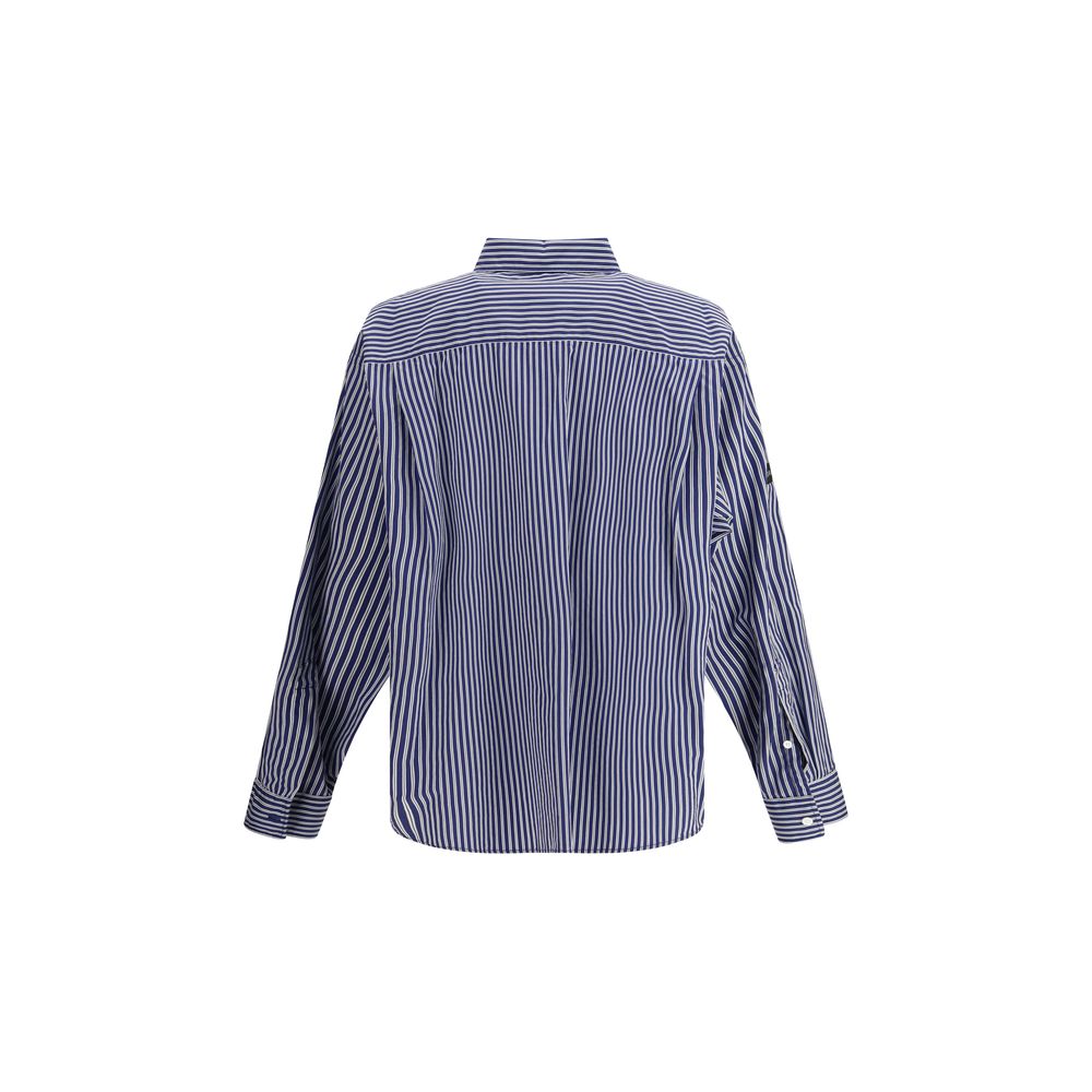 Blue Cotton Pattern Shirt - TIZZIL