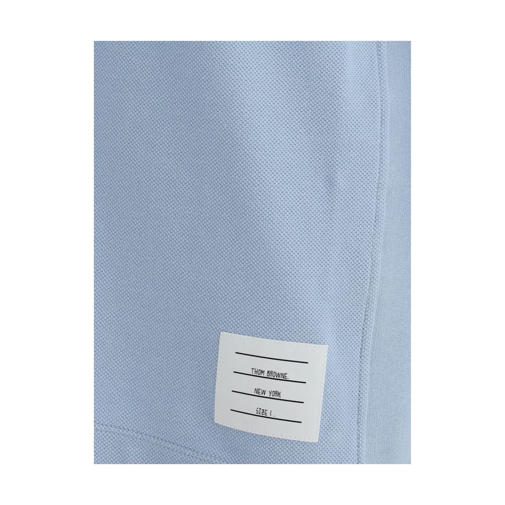 Blue Cotton Polo Shirt - TIZZIL