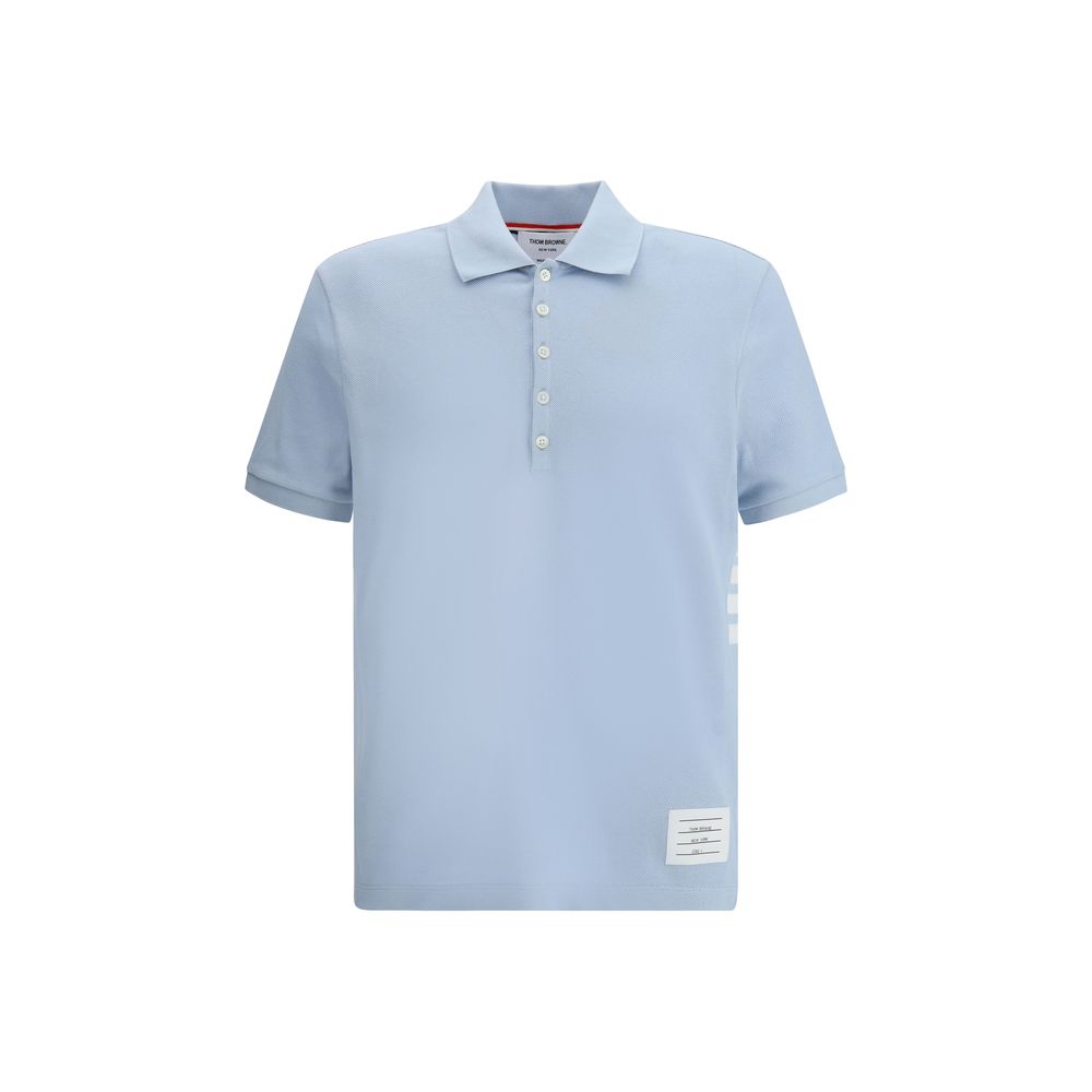 Blue Cotton Polo Shirt - TIZZIL