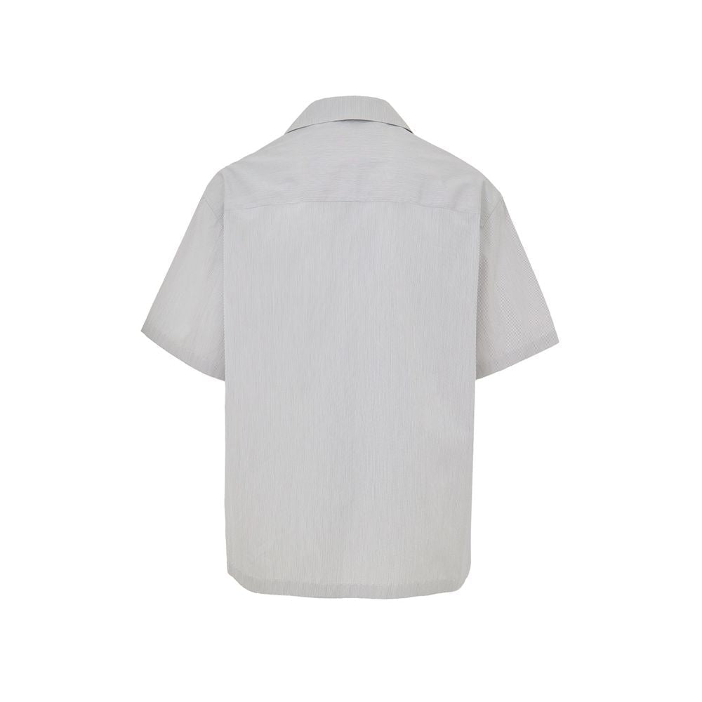Blue Cotton Shortsleeve Shirt - TIZZIL