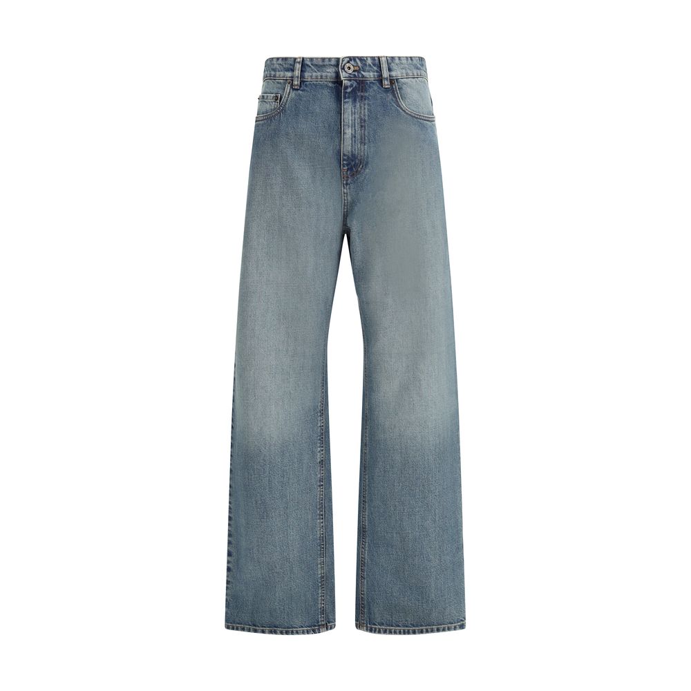 Blue Cotton Straight - Leg Jeans - TIZZIL
