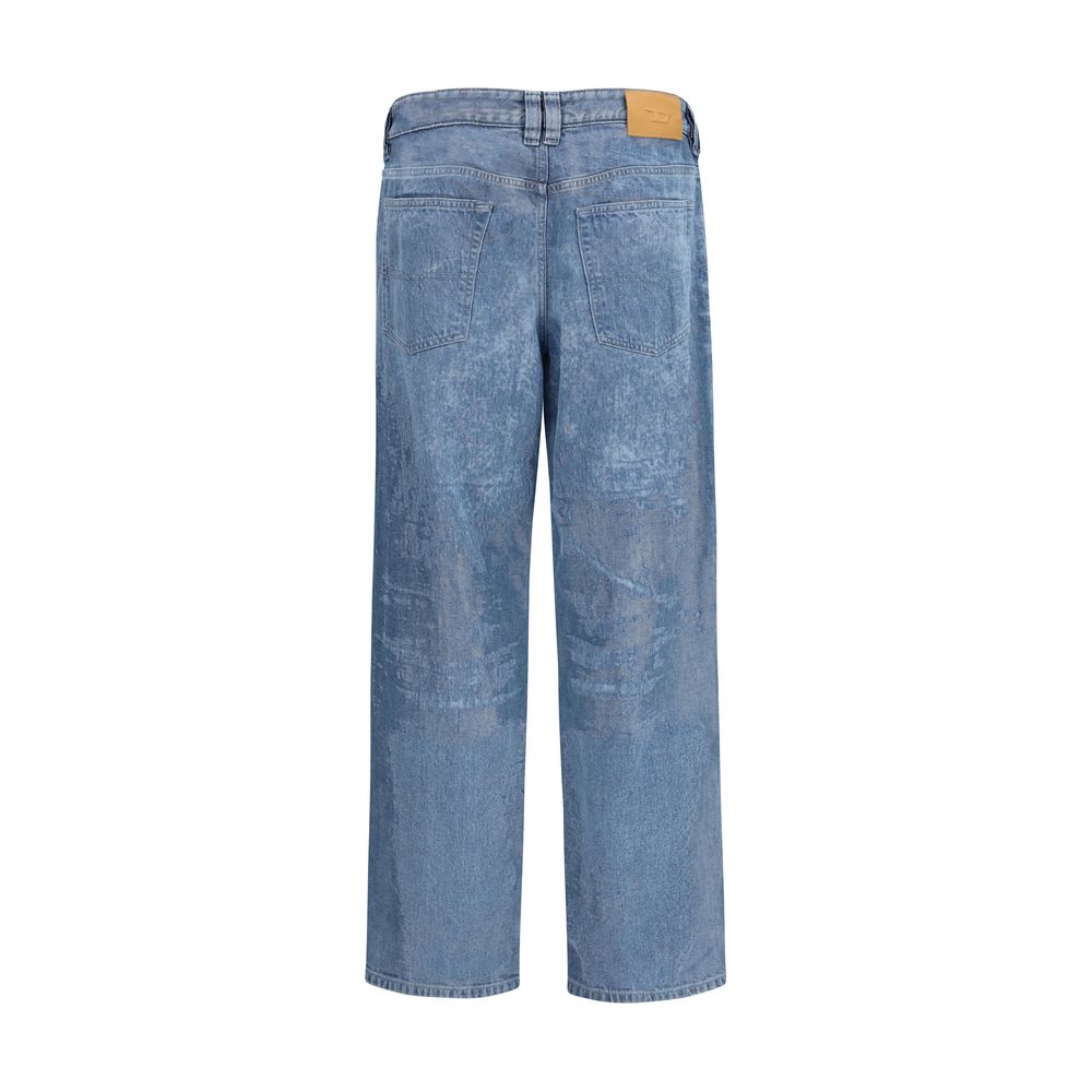 Blue Cotton Straight - Leg Jeans - TIZZIL