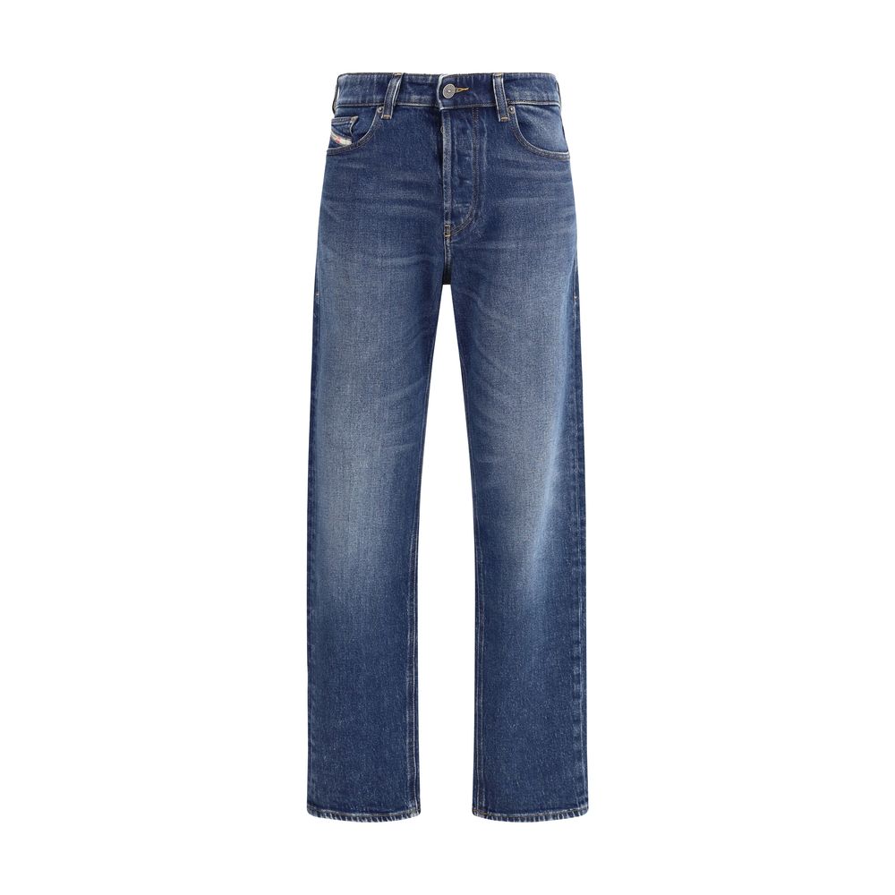 Blue Cotton Straight - Leg Jeans - TIZZIL