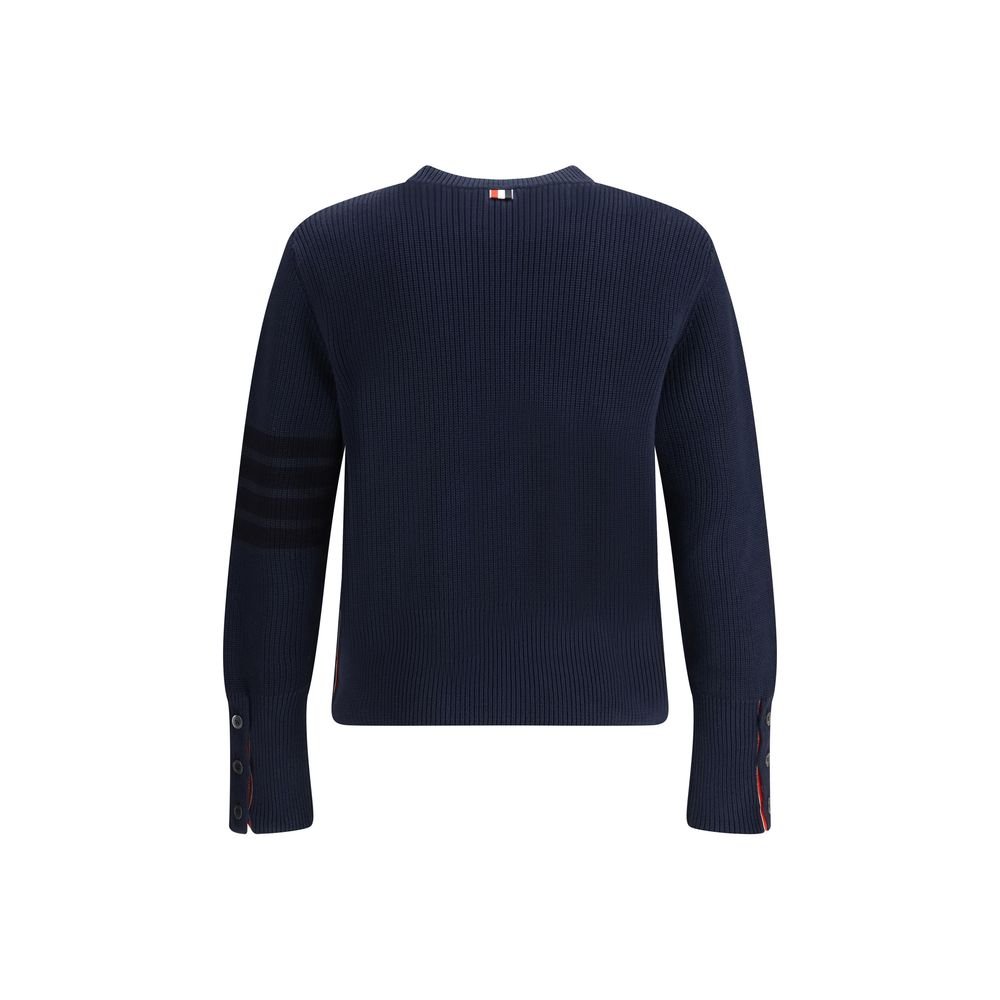 Blue Cotton Sweatshirt - TIZZIL