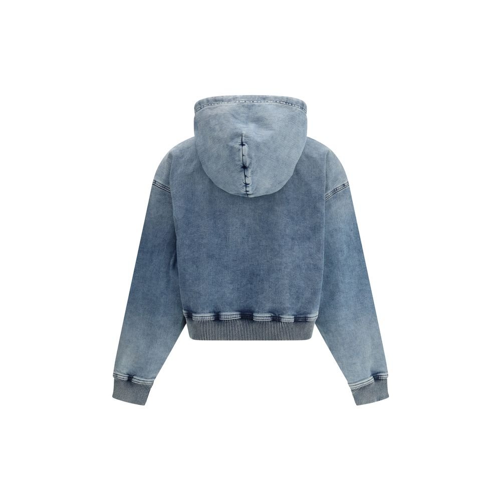 Blue Cotton Sweatshirt - TIZZIL