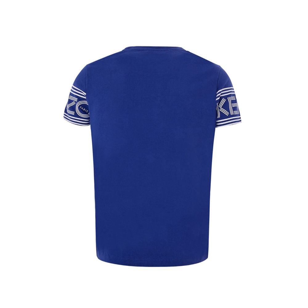 Blue Cotton T-Shirt - TIZZIL