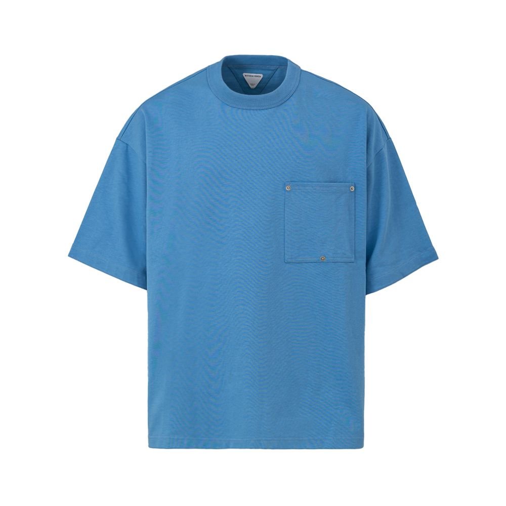Blue Cotton T-Shirt - TIZZIL
