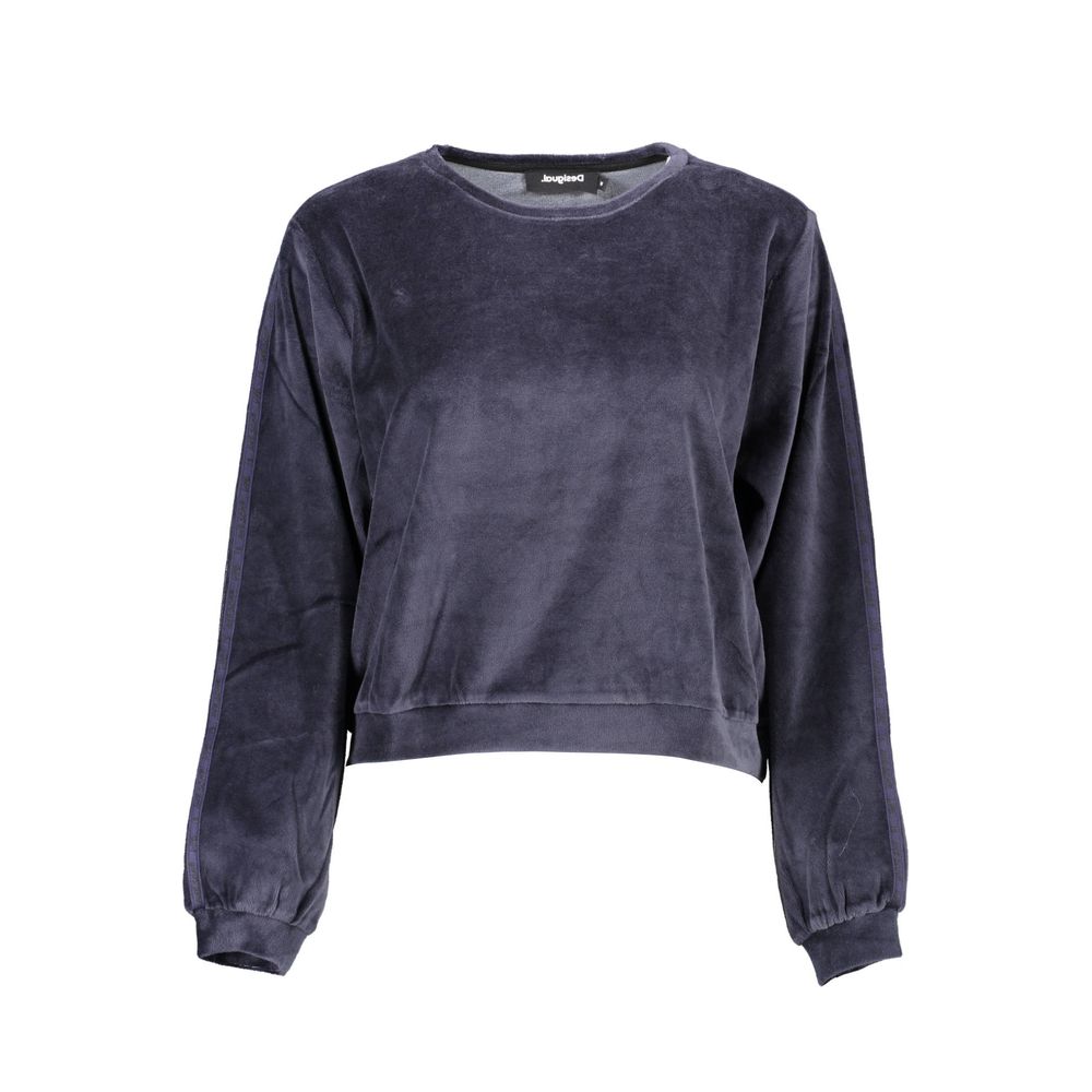 Blue Cotton Women Sweater - TIZZIL