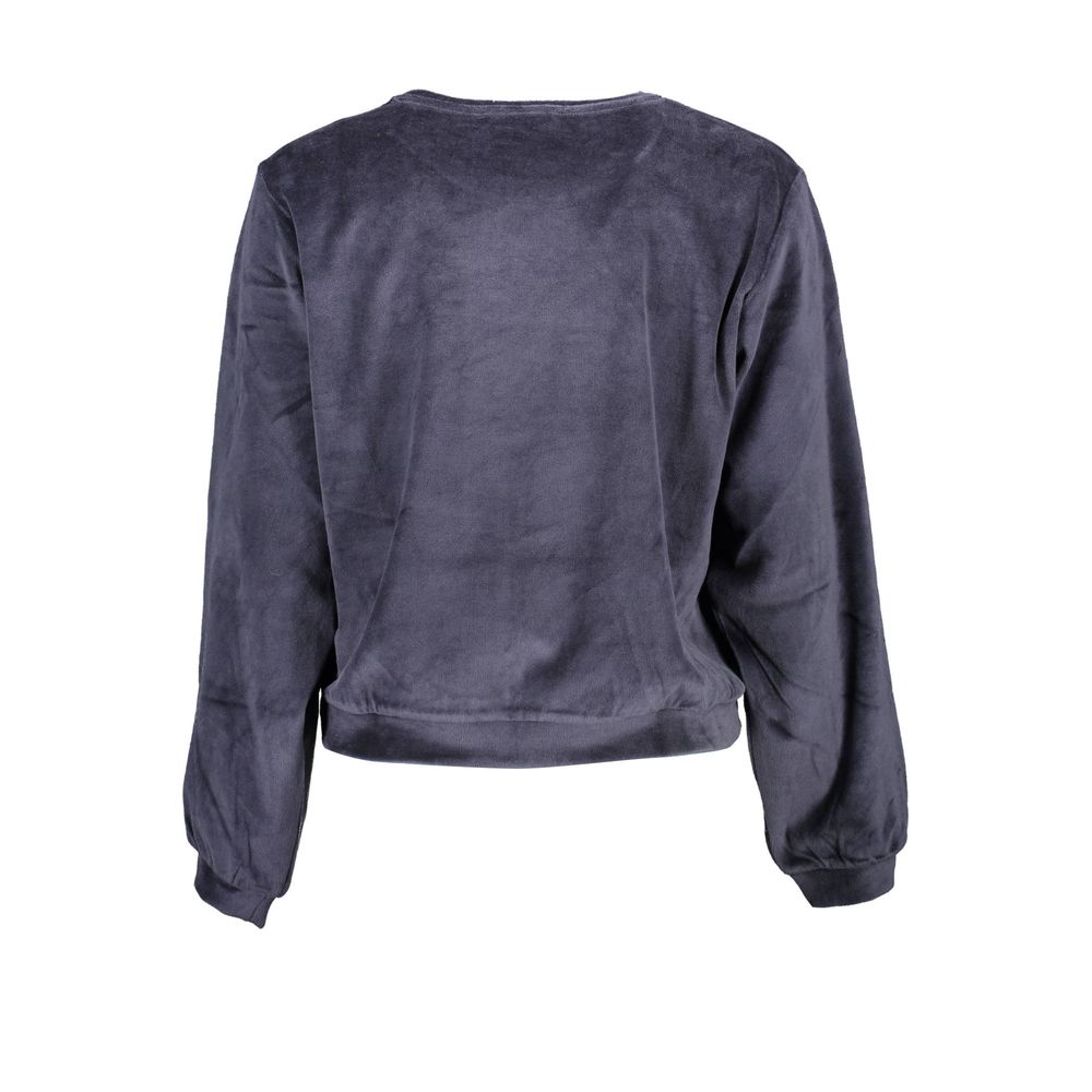 Blue Cotton Women Sweater - TIZZIL