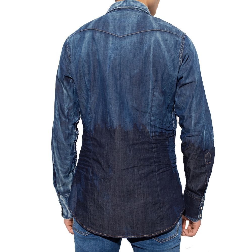 Blue Denim Shirt - TIZZIL
