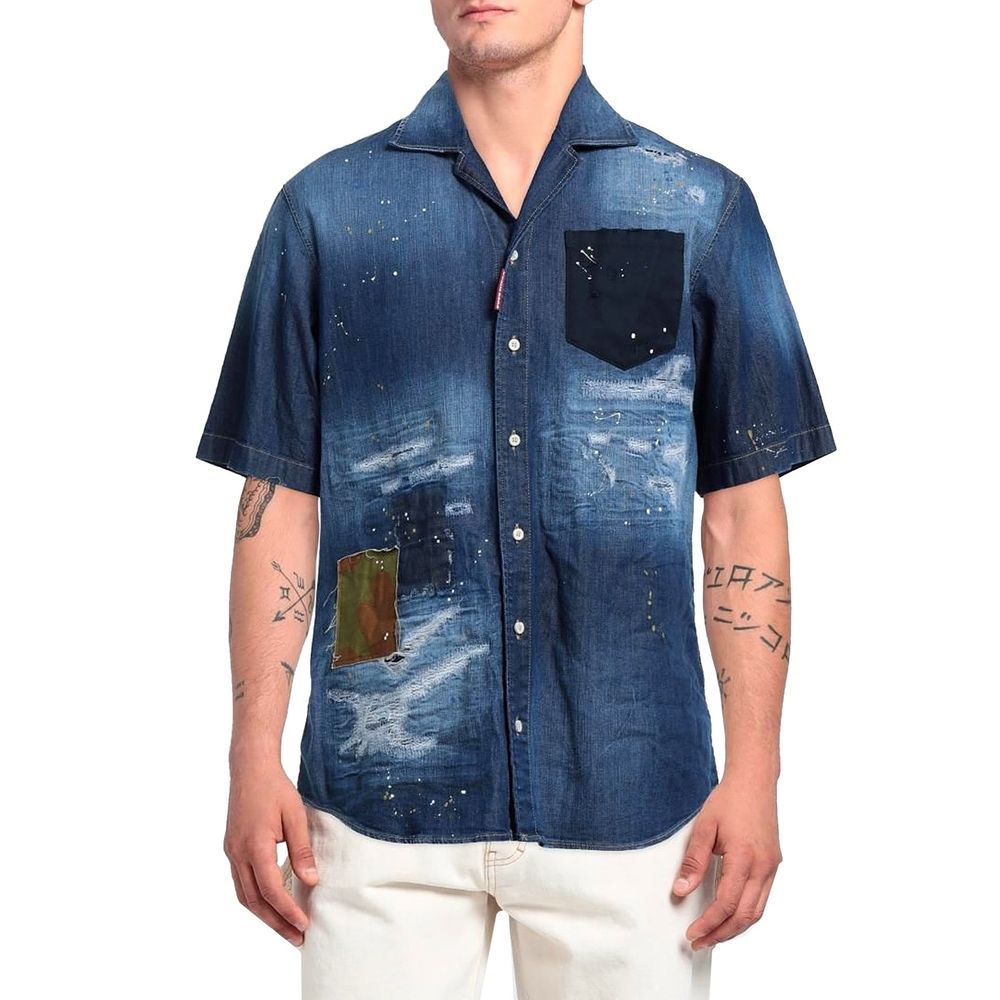 Blue Denim Shirt - TIZZIL