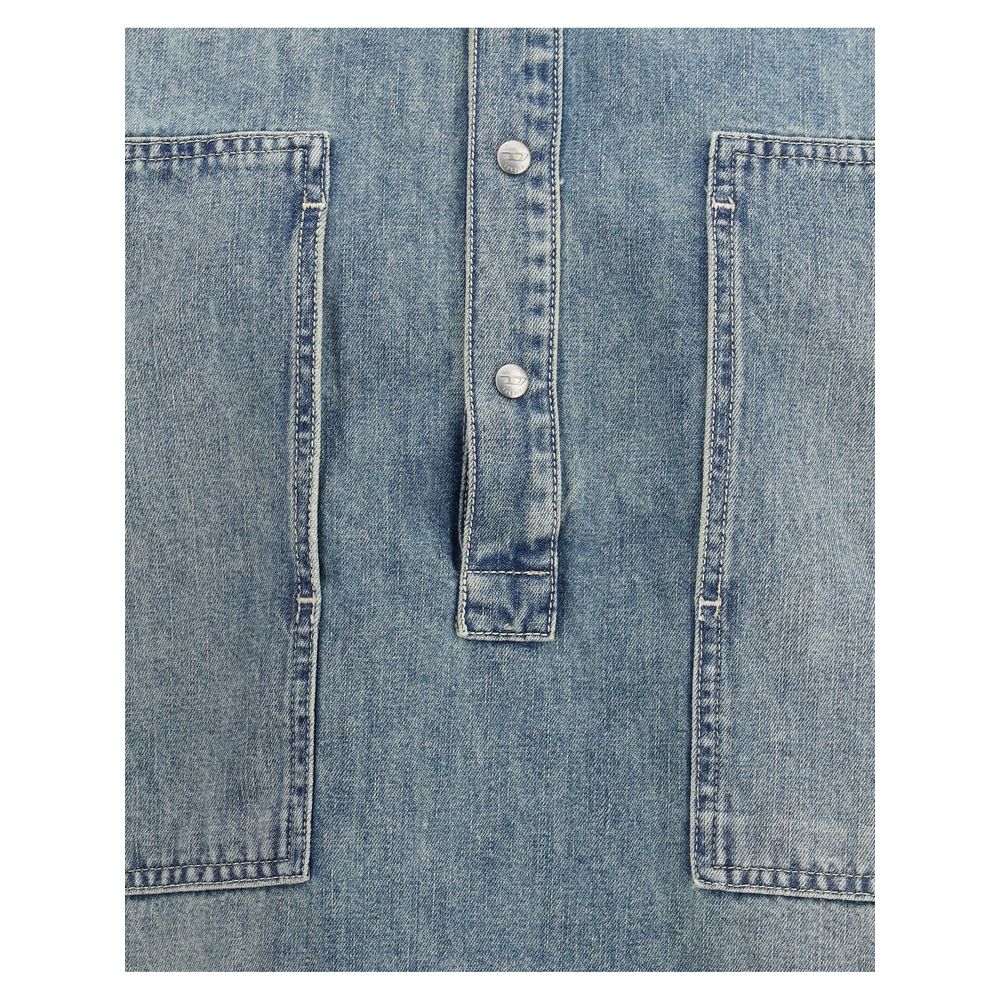 Blue Denim Shirt - TIZZIL