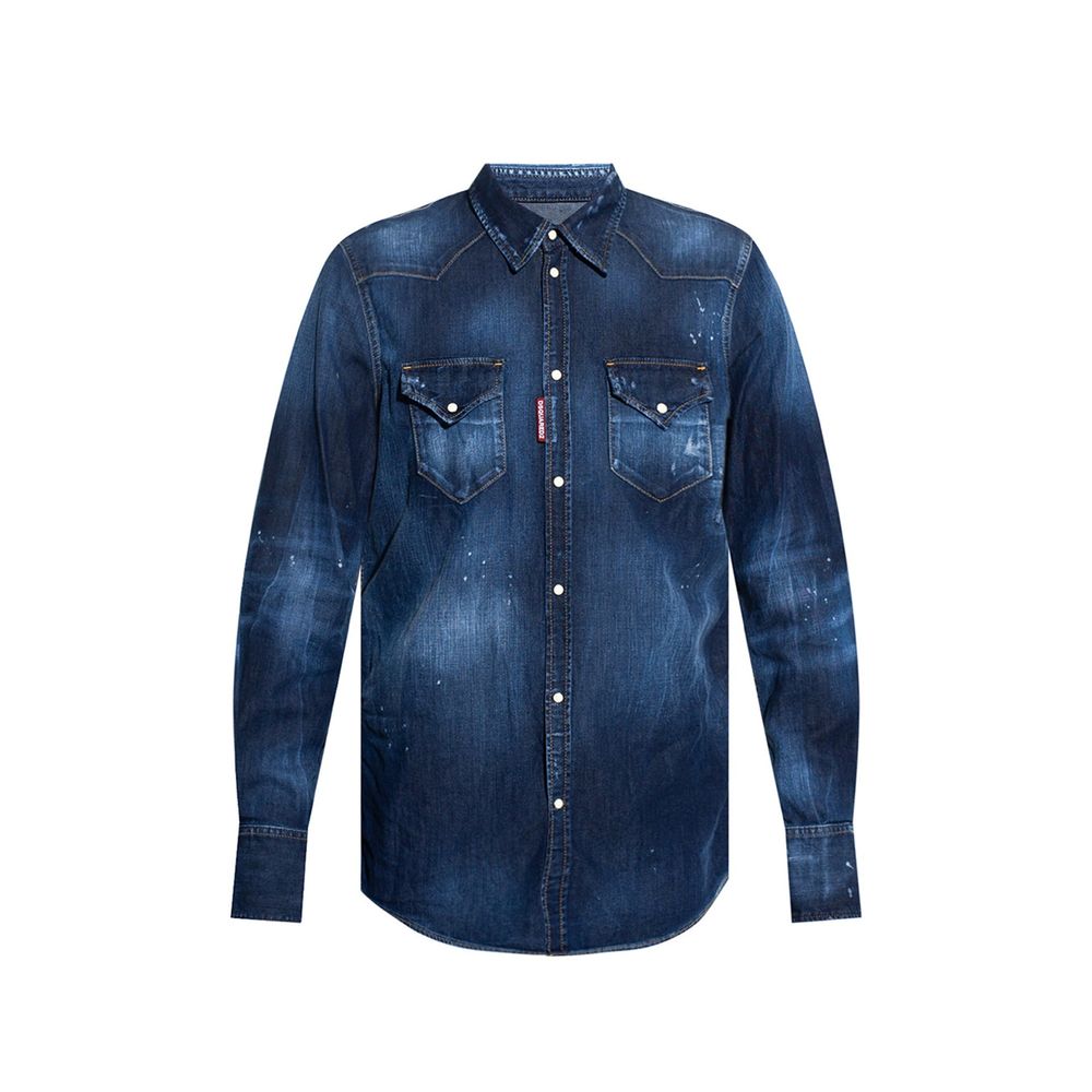 Blue Denim Shirt - TIZZIL