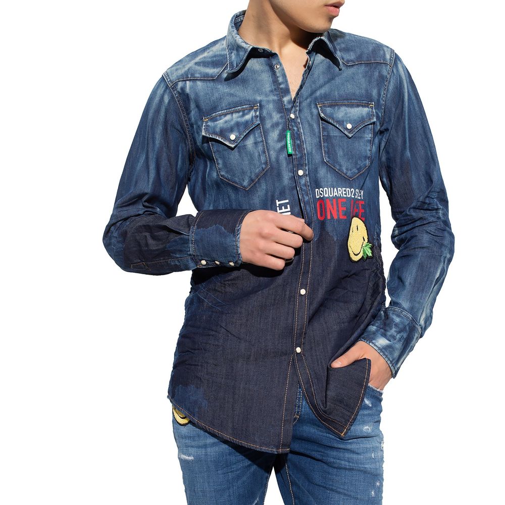 Blue Denim Shirt - TIZZIL