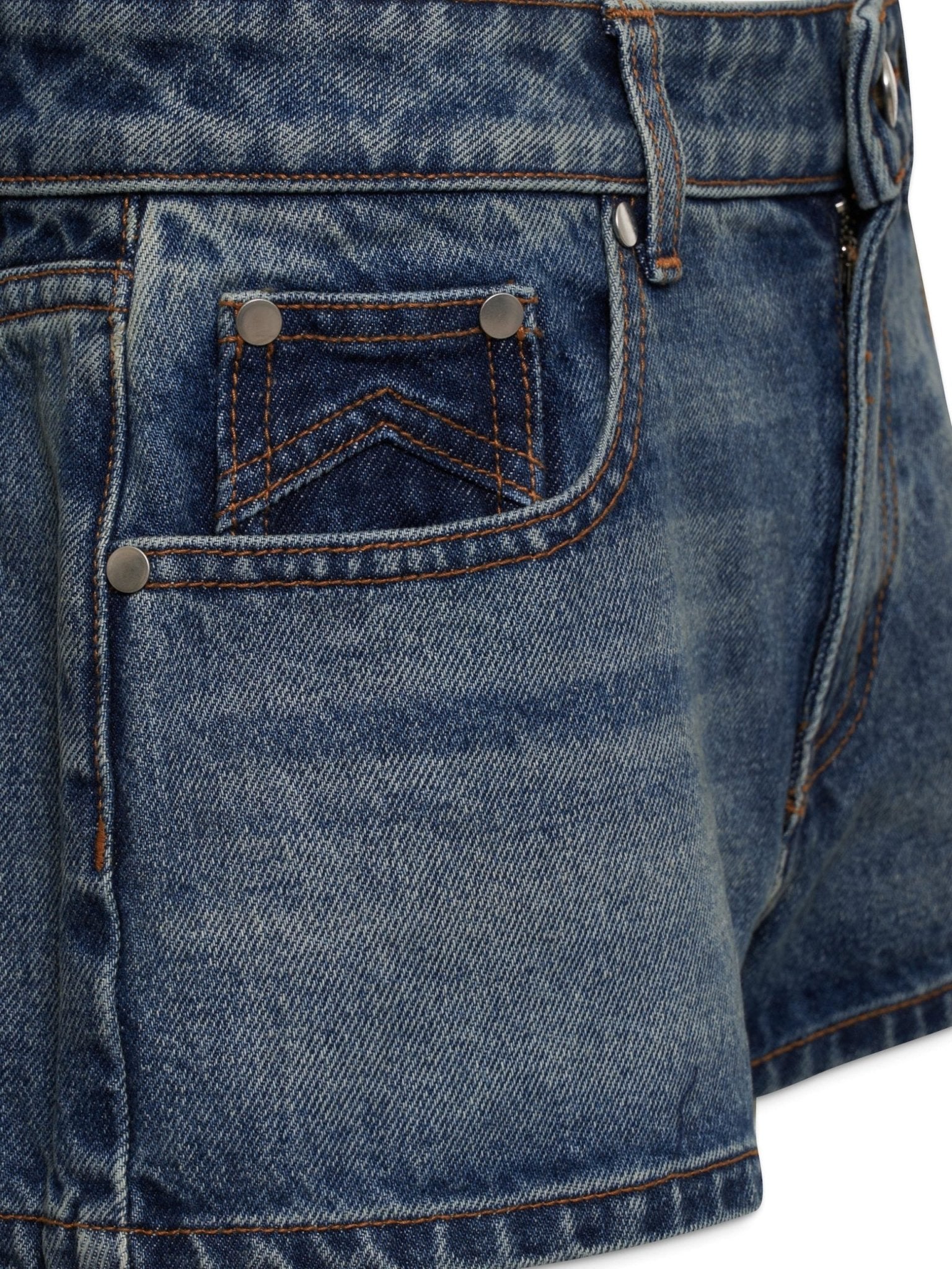 Blue Denim Shorts - TIZZIL