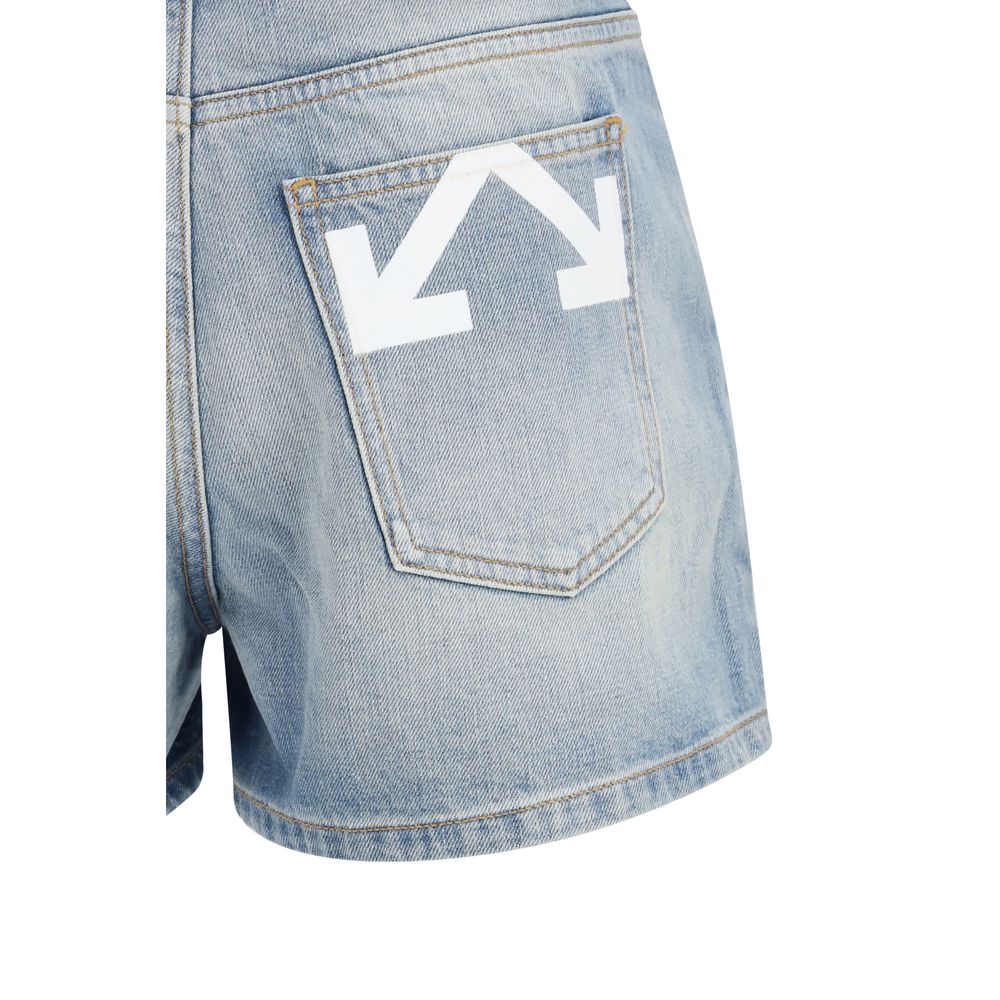 Blue Denim Shorts - TIZZIL