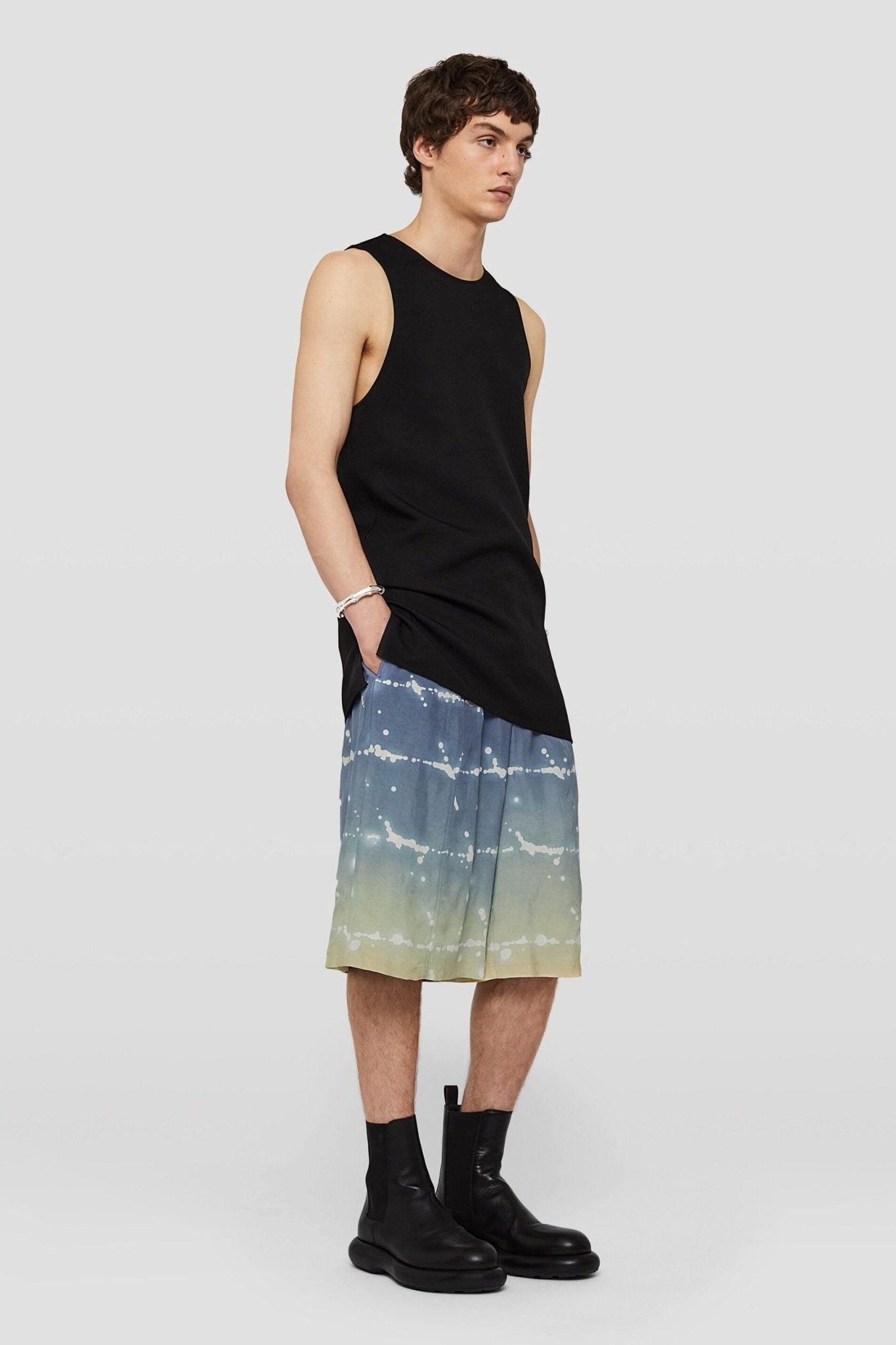 Blue Fibres Bermuda Shorts - TIZZIL