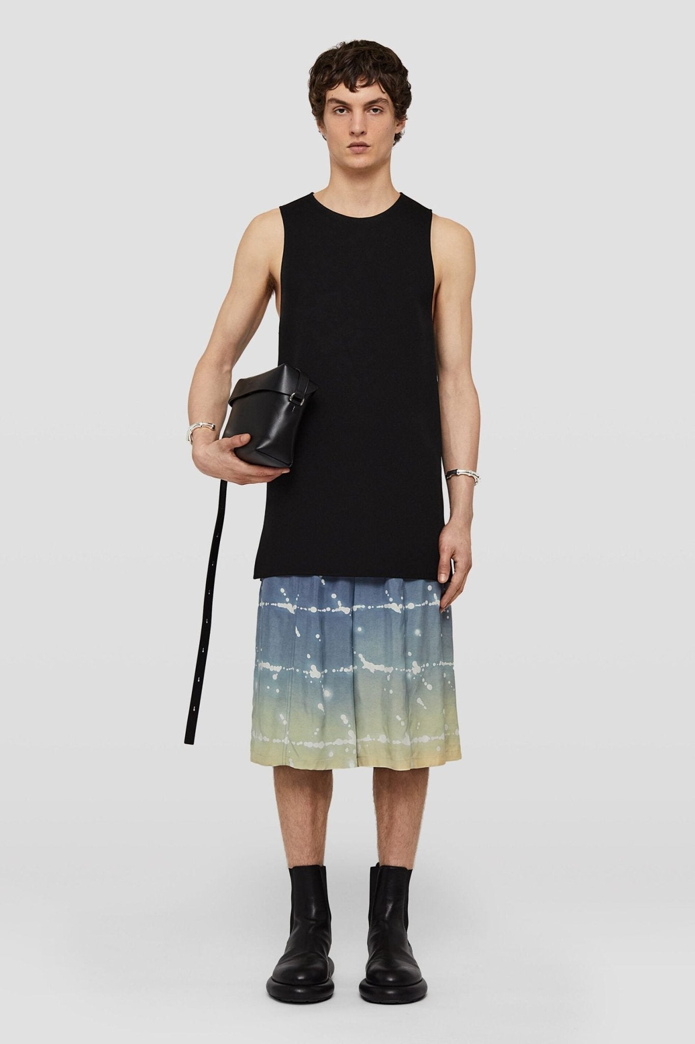 Blue Fibres Bermuda Shorts - TIZZIL