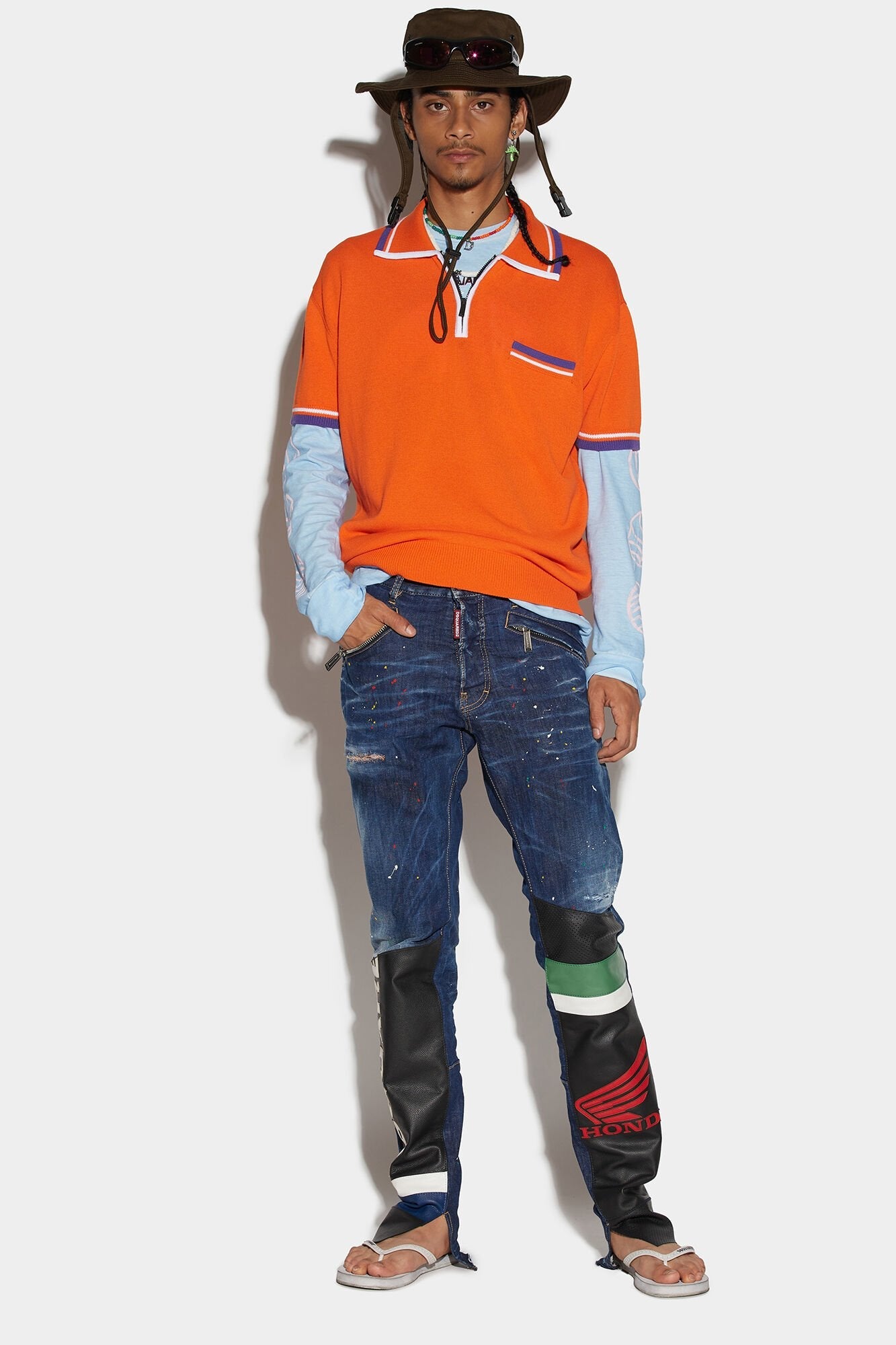 Blue Fibres Straight - Leg Jeans - TIZZIL