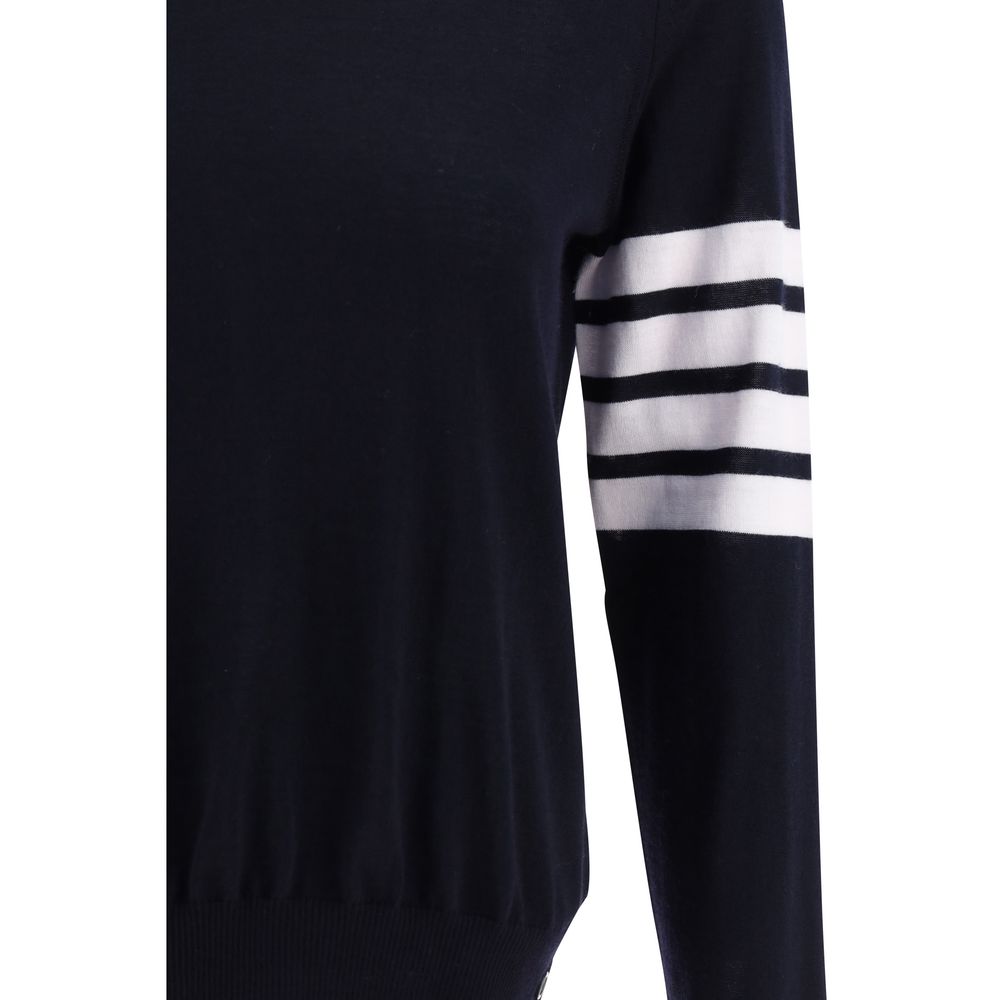 Blue Fleece Wool Sweatshirt - TIZZIL