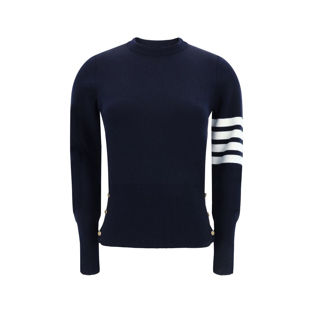 Blue Fleece Wool Sweatshirt - TIZZIL