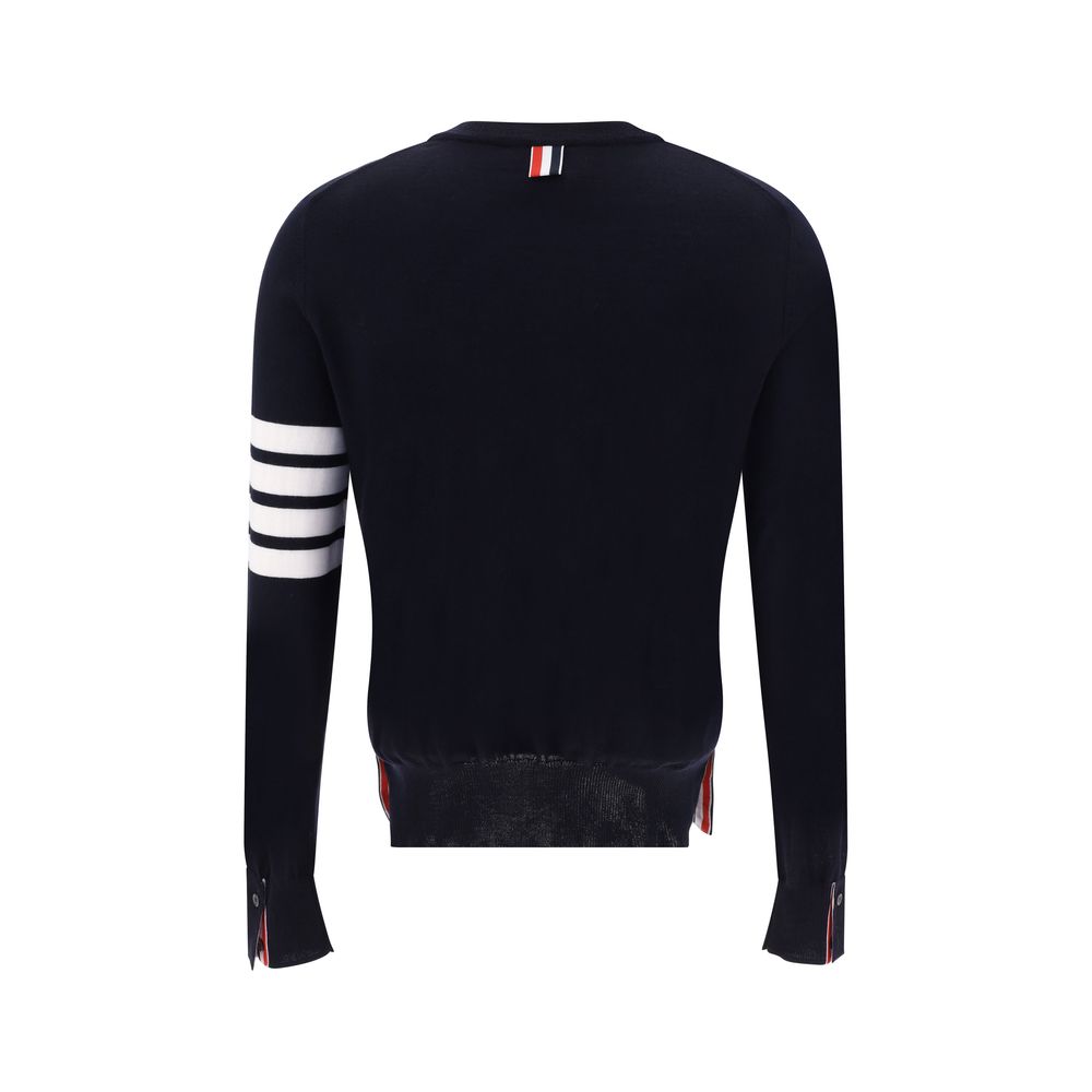 Blue Fleece Wool Sweatshirt - TIZZIL