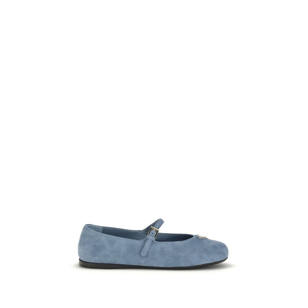 Blue Goatskin Ballet Flats - TIZZIL
