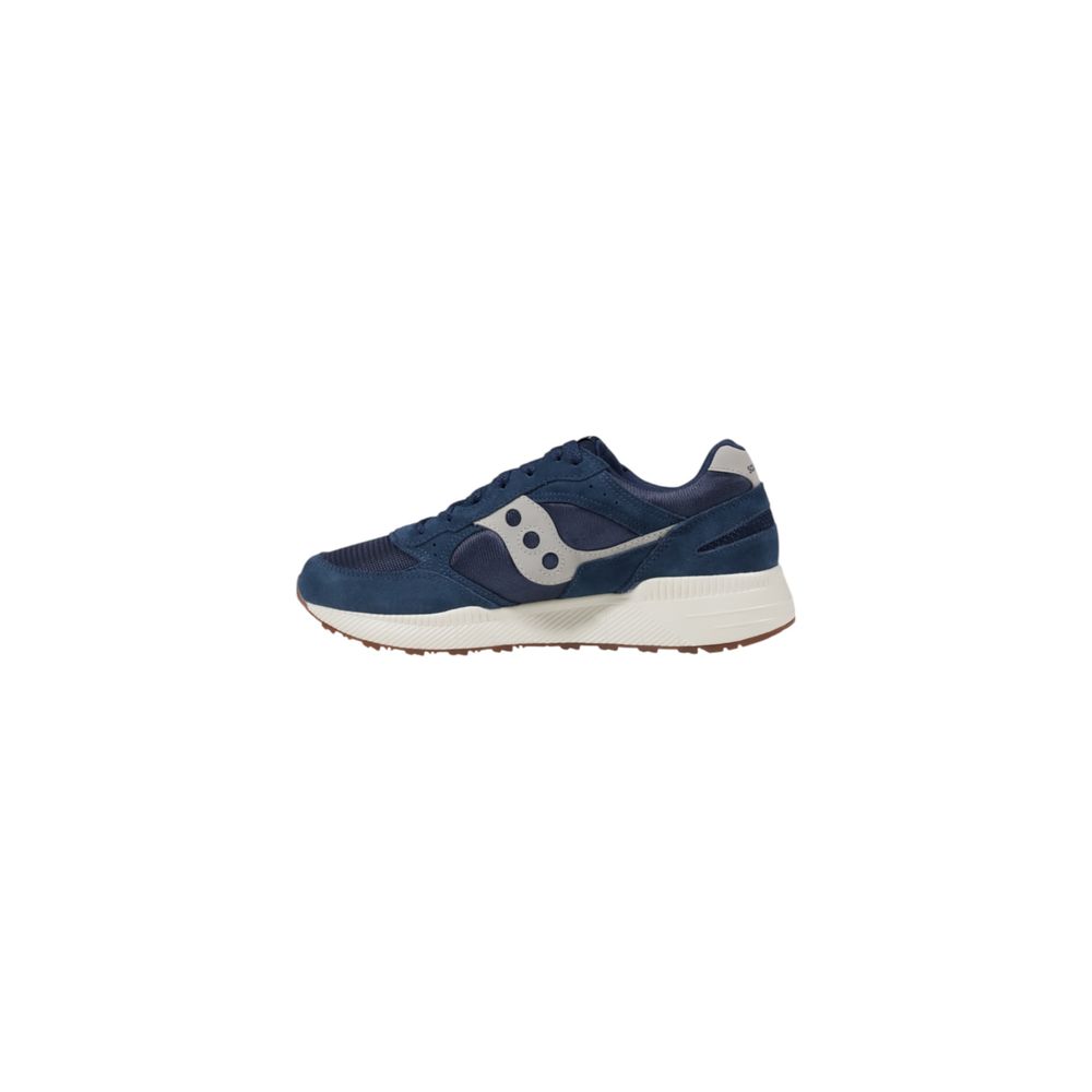 Blue Leather Athletic Sneakers - TIZZIL