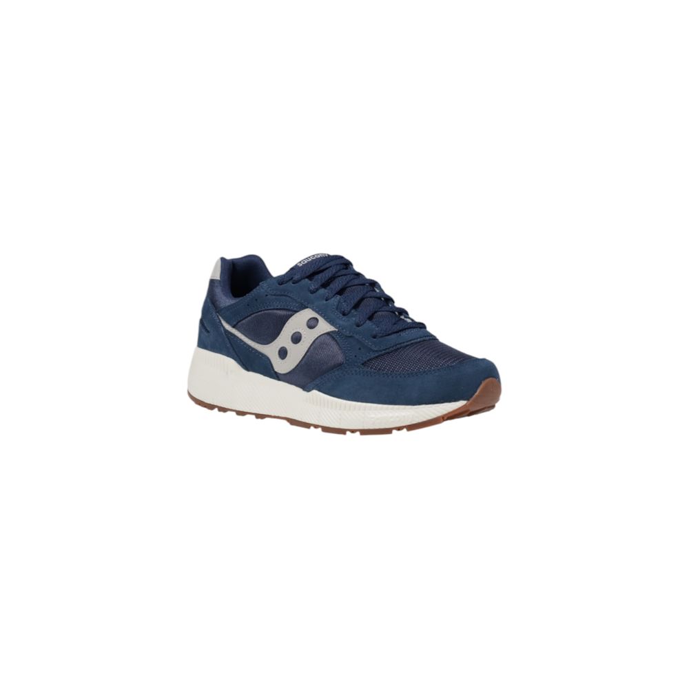 Blue Leather Athletic Sneakers - TIZZIL