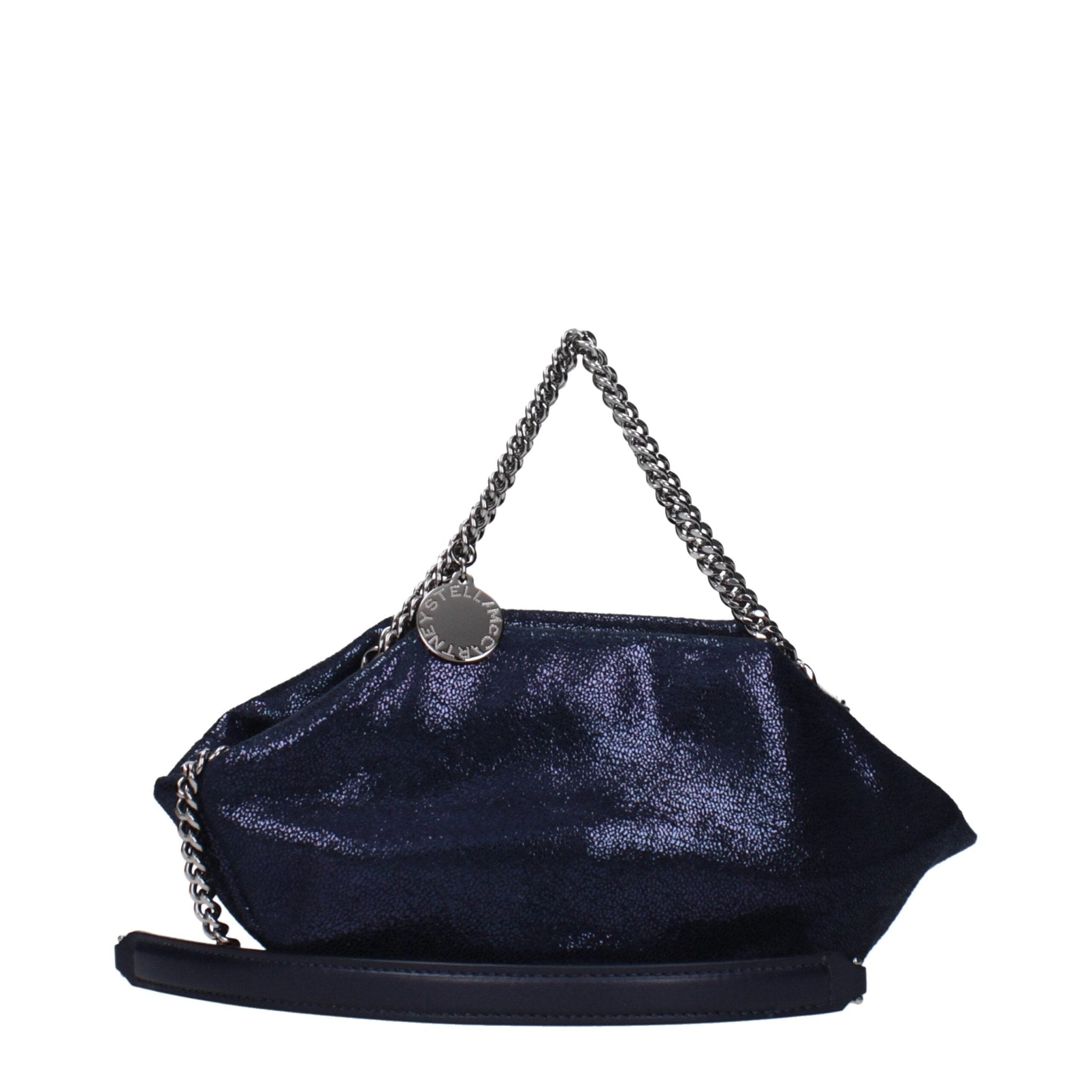Blue Leather Handbag - TIZZIL