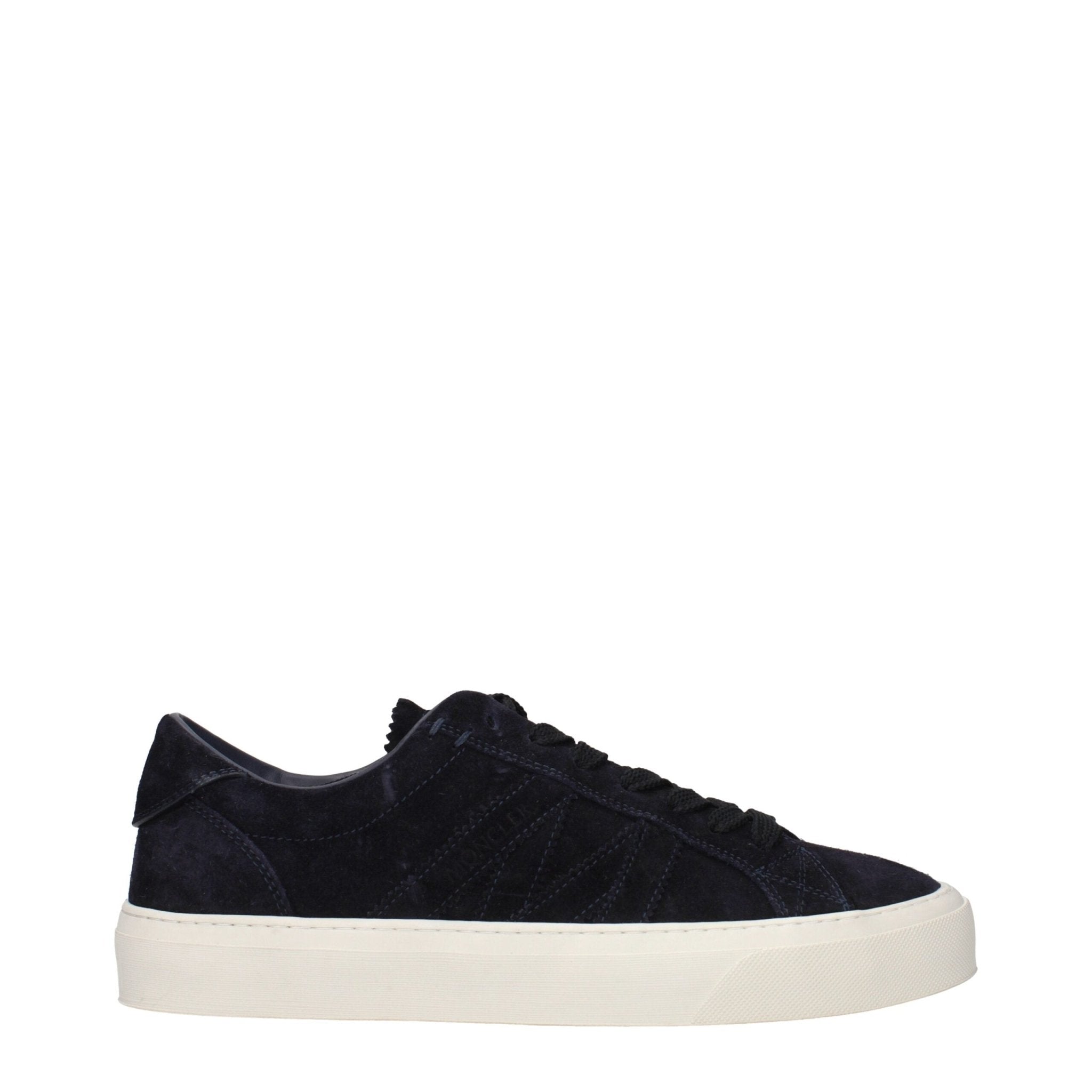 Blue Leather Low Top Sneakers - TIZZIL