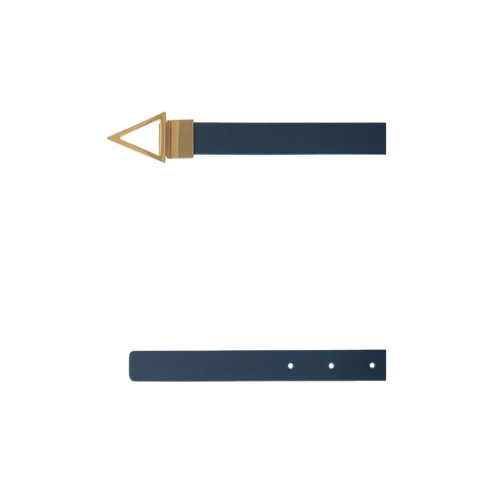 Blue Leather Regular Belt - TIZZIL