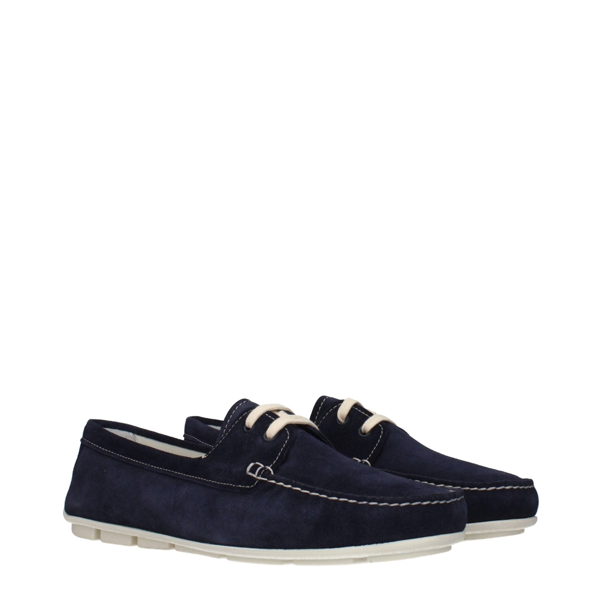 Blue Leather Slip - On Loafers - TIZZIL