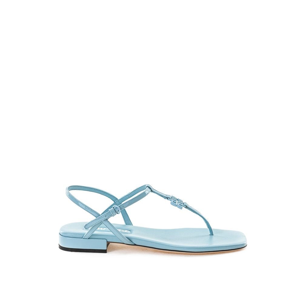 Blue Patent Leather Flip - Flop Sandals - TIZZIL