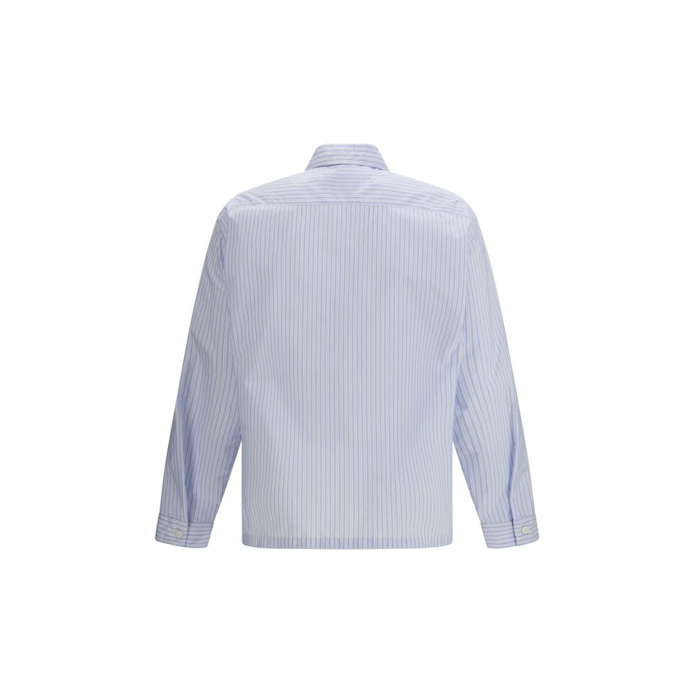 Blue Polyamide Pattern Shirt - TIZZIL