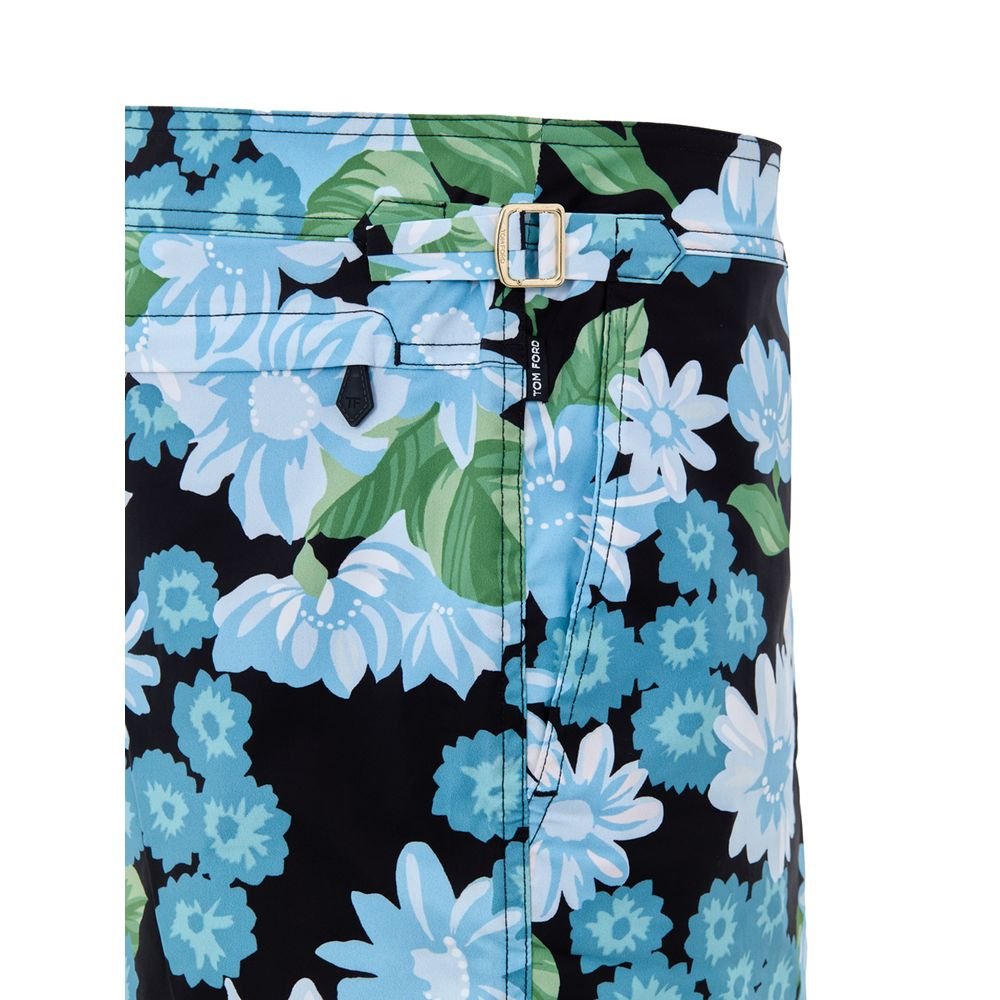 Blue Polyamide Swim Shorts - TIZZIL