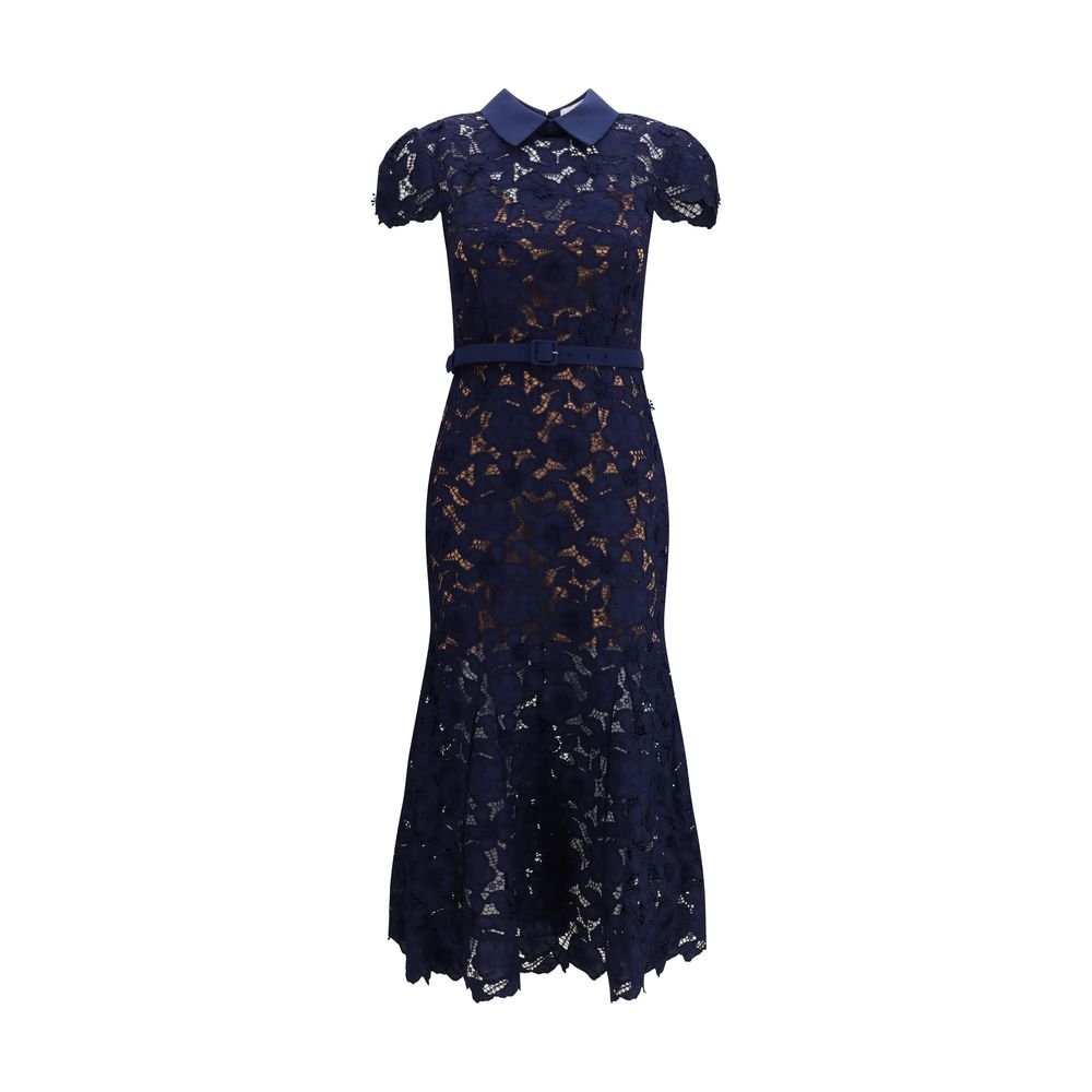 Blue Polyester Cocktail Dress - TIZZIL