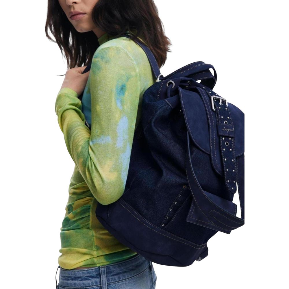Blue Polyethylene Backpack - TIZZIL