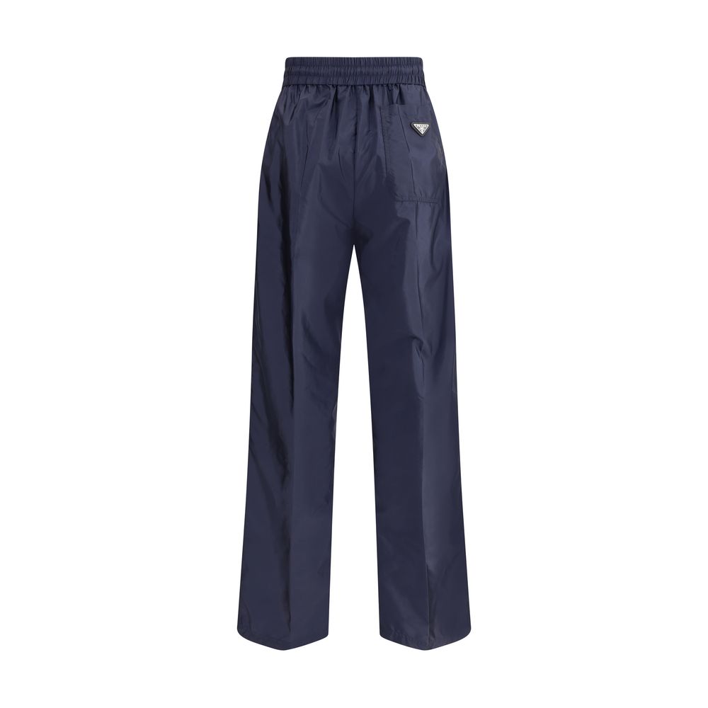 Blue Recycled Polyamide Casual Pants - TIZZIL
