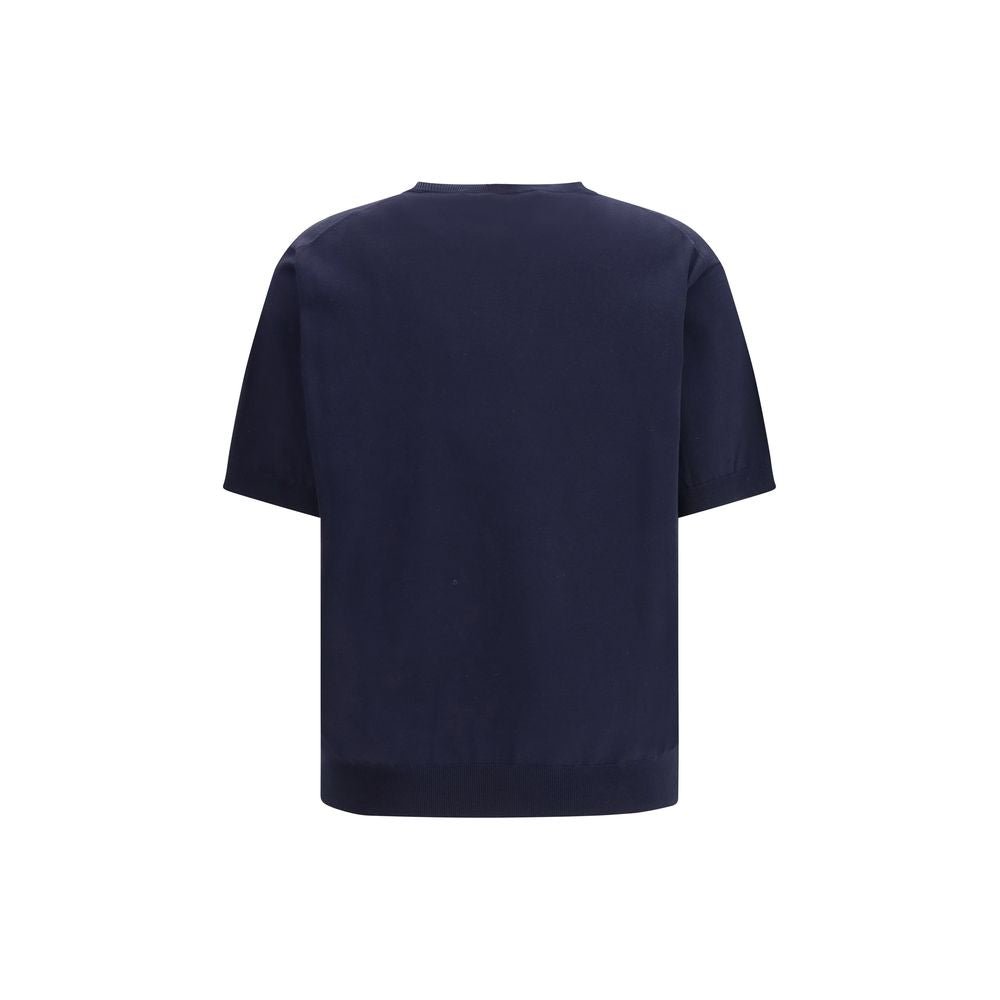 Blue Silk Sweatshirt - TIZZIL